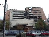 bombed building, belgrade