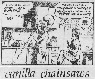 Cartoon ,vanilla chainsaws cassette cover